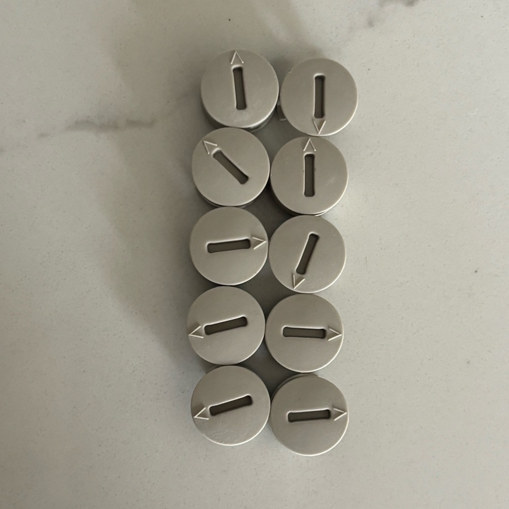 10 IKEA 120076 Plastic Cam Lock Nuts Tan HEMNES Furniture